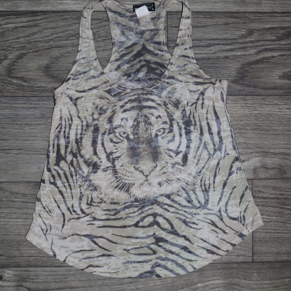 Junior Tiger Screen Print Tank